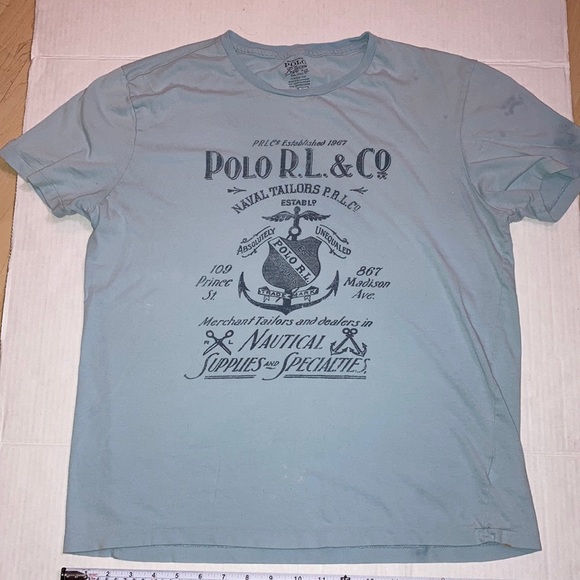 Polo Ralph Lauren Other - Polo Ralph Lauren Large T-shirt 100% cotton Rare Nautical